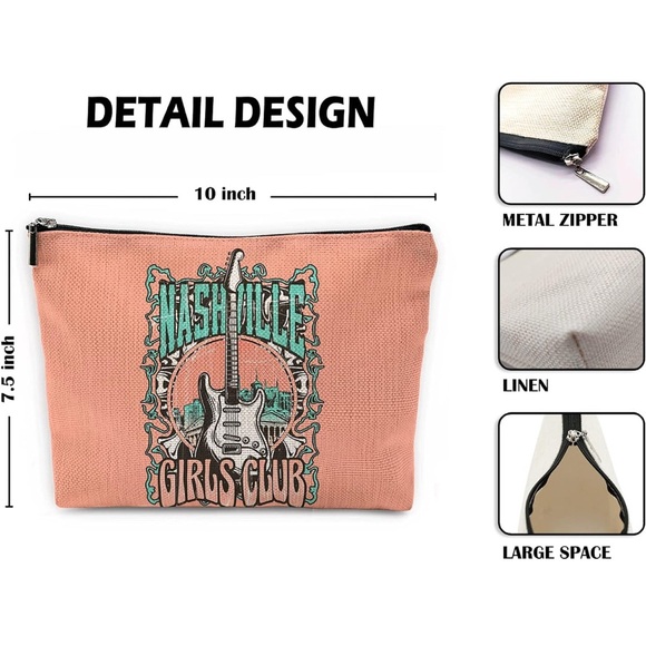 Nashville Girls Club Cosmetic Bag - Picture 3 of 3